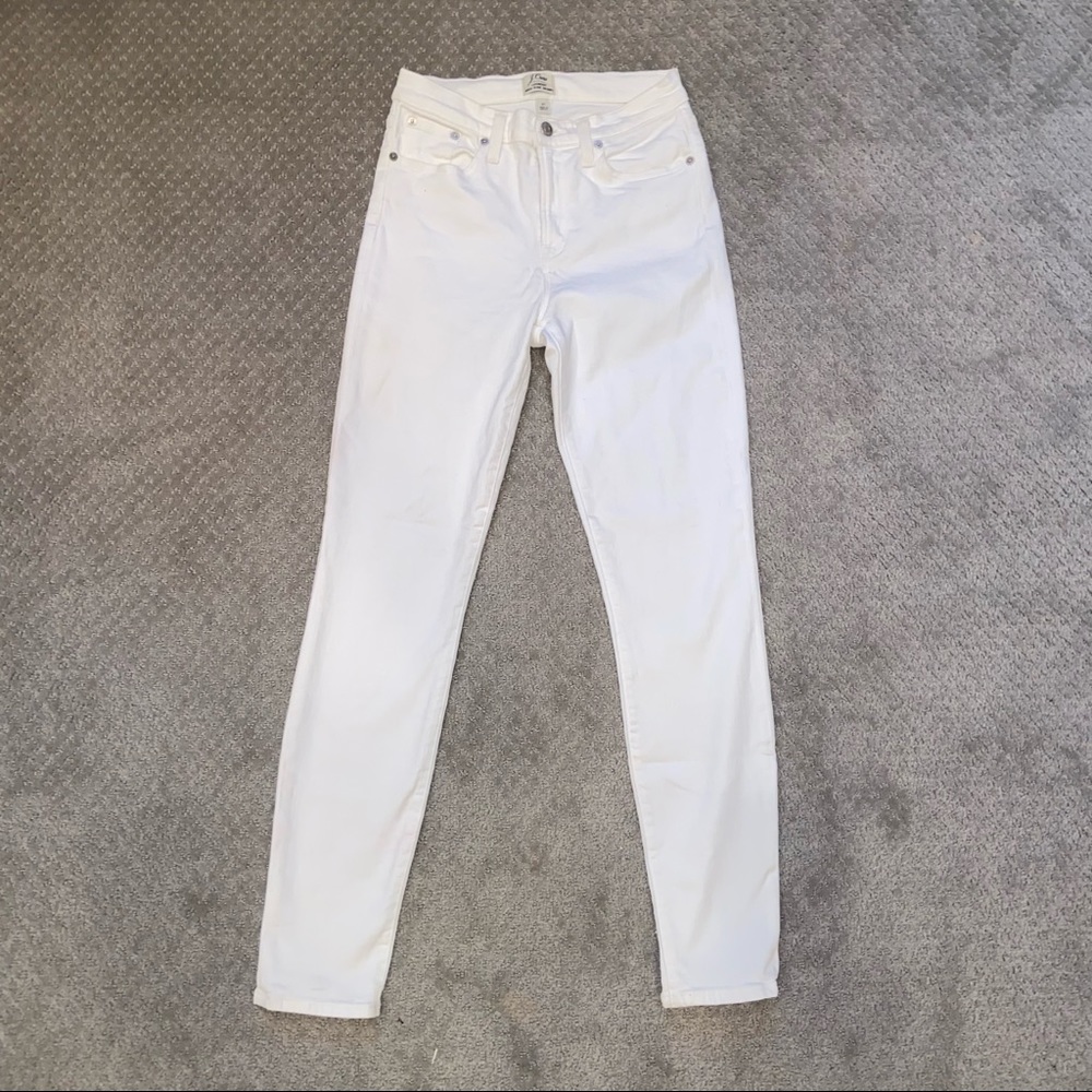 J. Crew lookout high rise white skinny jean